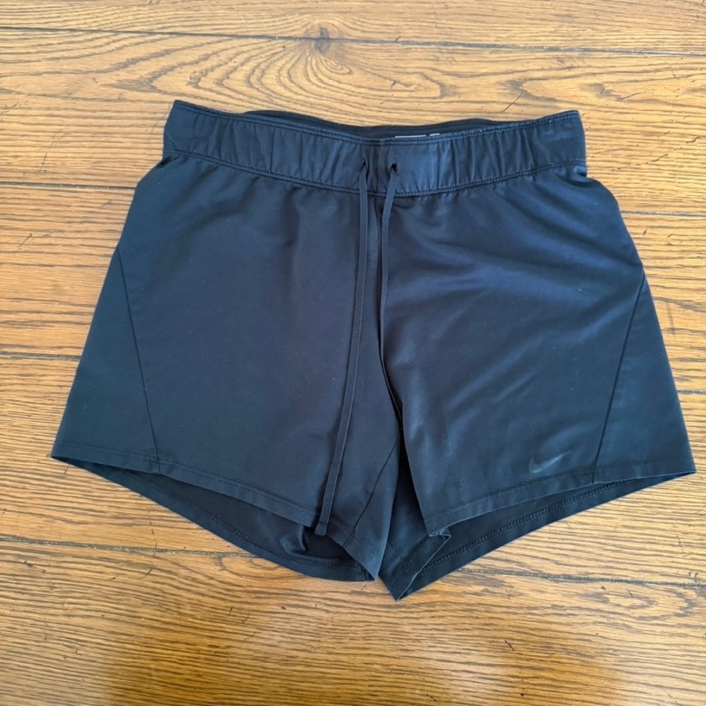 Nike Womens XS Dri Fit Athletic Shorts Black Running Workout Activewear Gorpcore